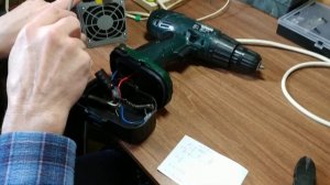 Подключение шуруповерта без плавной регулировки частоты вращения к БП комп.