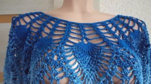 Ажурная кофта крючком. Короткий обзор