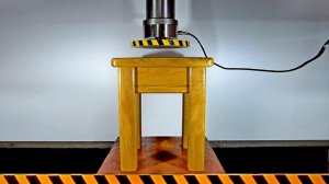 HYDRAULIC PRESS vs MOST DURABLE STOOL