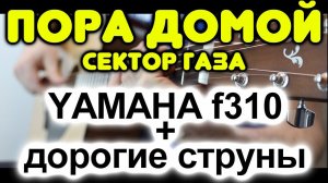 Помогут ли дорогие струны улучшить звук недорогой гитары? Сектор Газа - Пора домой / Yamaha f310