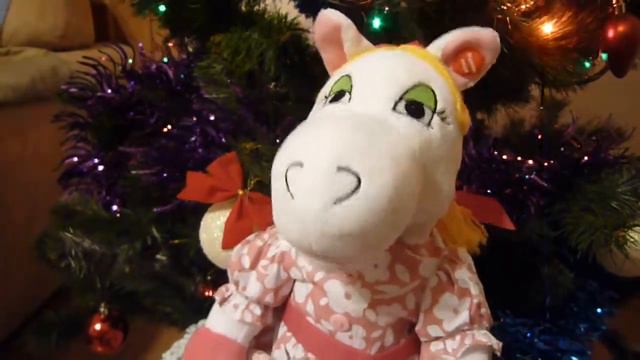 С Новым Годом! Поздравление! Белая лошадка. Видеоприкол. 2014