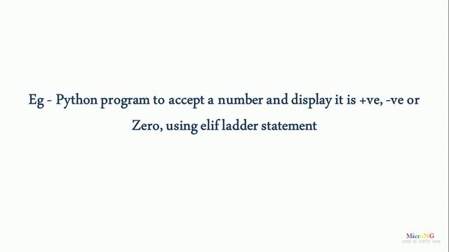 Python - elif ladder