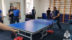 В ГУ МЧС России по Республике Ингушетия прошли соревнования  по настольному теннису, посвященные Дню