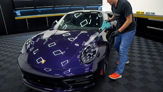 Soft Purple Paint Correction On A Porsche 911 992 GTS In Viola Metallic смотреть онлайн