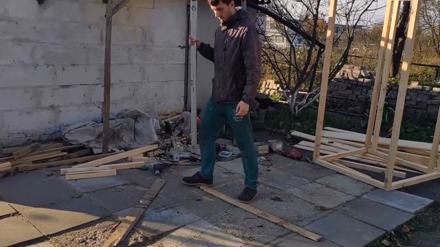 Туалет дачный своими руками! (Каркас для Туалета)