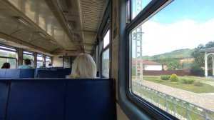 В электричке из Кисловодска в Пятигорск летом