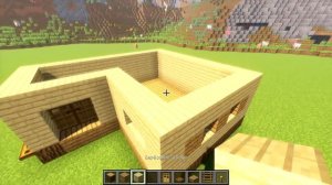 СТАРТОВЫЙ ДОМ В MINECRAFT! (2 этажа + подвал)