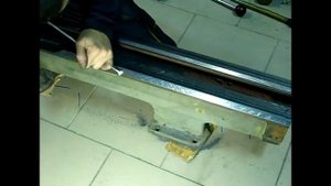 Шабрение станины ТВ6
