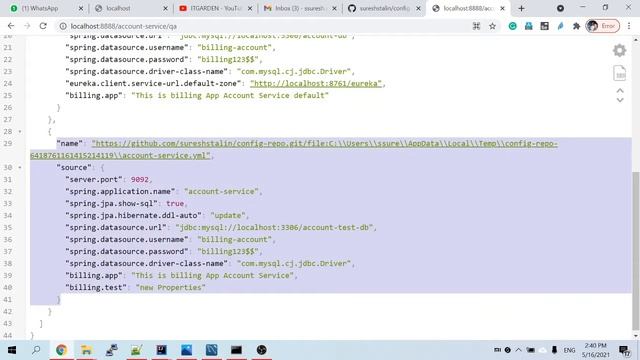 Spring Boot Microservice -Config Service to Local,Remote Private and Remote public repo - SESSION 1