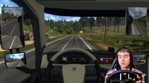 НАЧАЛО И УЖЕ ТАКОЕ СЛОЖНОЕ! ! РУЛЬ + EURO TRUCK SIMULATOR 2