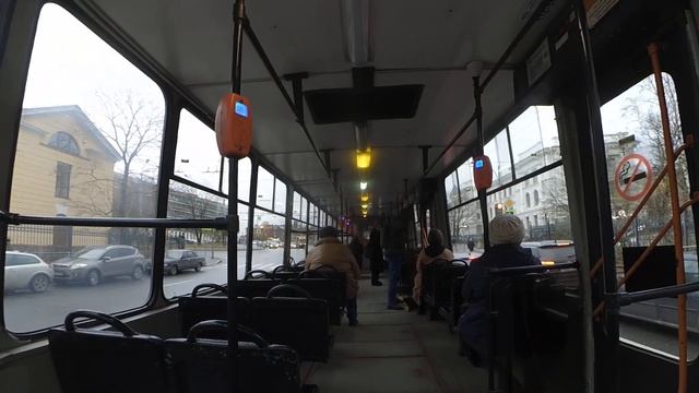 Трамвай "0442 по 61 по Политехнической и ГСВ-100" в Петербурге 13-*: ЛМ-99К 0442 по №61 (08.11.23) смотреть онлайн