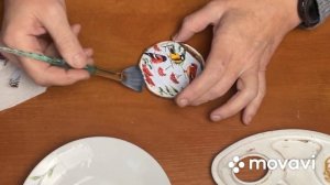 Игрушки на Новогоднюю Ёлку в Эко стиле. Декупаж на спилах дерева.