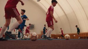 Тренировка детей по футзалу! Город Костанай!