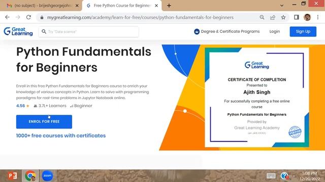LEARN PYTHON FREE-44 PYTHON COURSES ONLINE|CAREER PATHWAY|Dr.BRIJESH JOHN|GREAT LEARNING ACADEMY