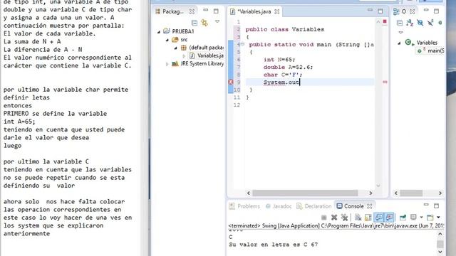 TUTORIAL DE JAVA CHAR смотреть онлайн