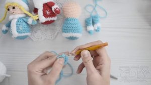 Схема вязания крючком Снегурочка