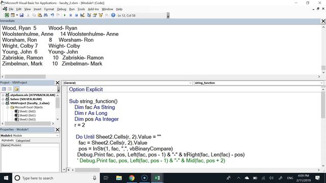 Excel VBA Sting Functions смотреть онлайн