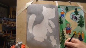 Цветовые гаммы Ахроматические цвета Рисование кота Урок2