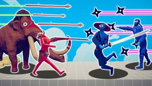 TRIBAL TEAM vs DYNASTY TEAM | TABS - Totally Accurate Battle Simulator