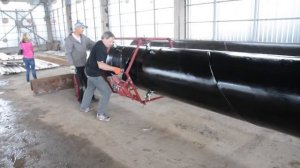 Нанесение изоляции на трубу  Битумные пленки