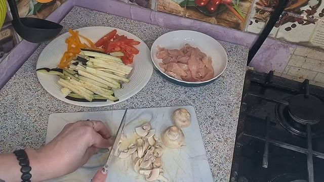 Лапша Чим Чим с Куриной грудкой и Овощами Вкусный и Простой Рецепт