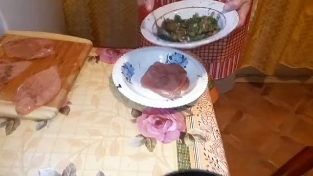 Куриные грудки кармашки с грибами!
