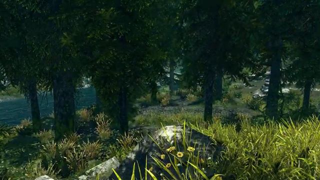 Skyrim - "Vurts Flora Tree" and Opticshooters "Lush Trees" combination tree modification! смотреть онлайн