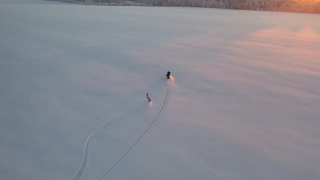 На сноуборде в полях Подмосковья смотреть онлайн