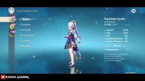 Ayaka gameplay 80 LvL Skills. Аяка 80 ЛвЛ Навыки таланты и умения.