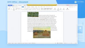 [WPS Academy] 1.3.4 Word：Set the text wrapping type in WPS Writer