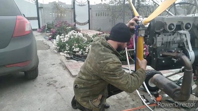 настройка 3 х лопастного авиа винта на мотопараплане с двигателем РМЗ 500. смотреть онлайн