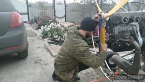 настройка 3 х лопастного авиа винта на мотопараплане с двигателем РМЗ 500.