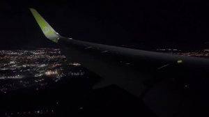 Посадка в Новосибирске, S7 A320, 16 ноября.