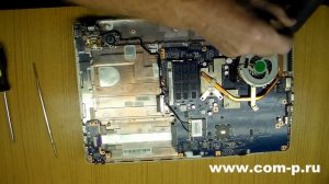 Ноутбук Sony Vaio PCG-61B11M разборка, чистка, замена термопасты.