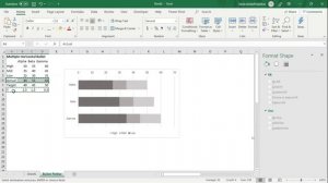 How to create a horizontal bullet graph in Excel