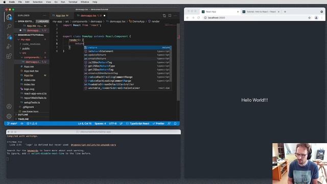 How to start building a react web app. смотреть онлайн