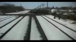 Авария глазами поезда!