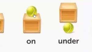 Урок 35-36. Введение предлогов in, on, under, behind