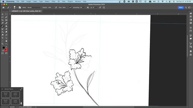 SKETCH: GLADIOLUS FLOWER OUTLINE смотреть онлайн