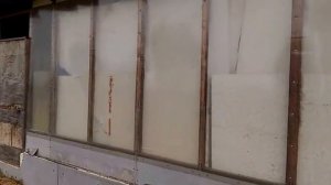 Каркасная хозпостройка. Брусок + плоский шифер + пенопласт.