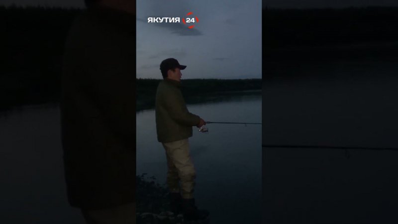 Ночная рыбалка на мышь в Якутии #якутия #рыбалка #ночь