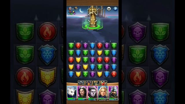 16-17 этап. Песочная империя, проходим 4* героями, продвинутый (Empires & Puzzles, Империи и пазлы) смотреть онлайн