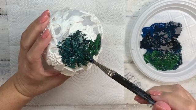 Christmas toy decor. Декор новогодней игрушки.