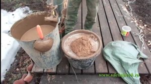 Приготовление раствора для кладки печей