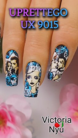 #paradisekiss #anime #nails #nailart #stamping #дизайнногтей #naildesign #uprettego #ногти #new