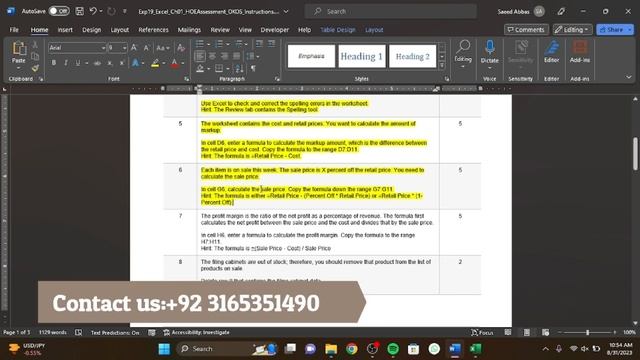 Exp19_Excel_Ch01_HOEAssessment_OKOS | Excel Chapter 1 Hands-On Exercise Assessment – OKOS