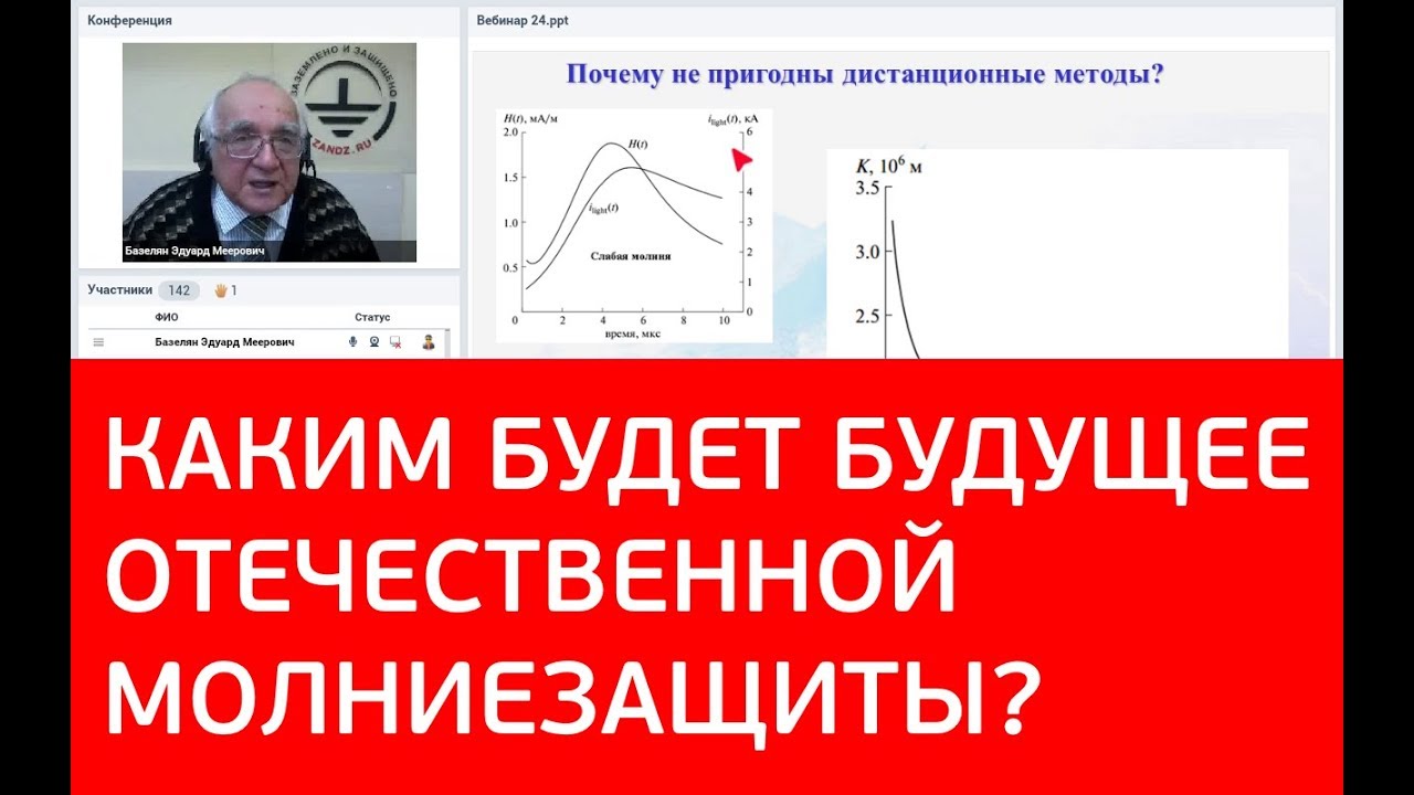 Вебинар "Будущее отечественной молниезащиты (почти оптимистический вариант)"