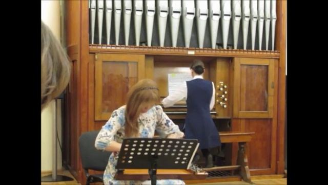 J.S.Bach. Air from Suite No. 3, BWV 1068. Svetlana Butuzova (gusli) and Ekaterina Turischeva