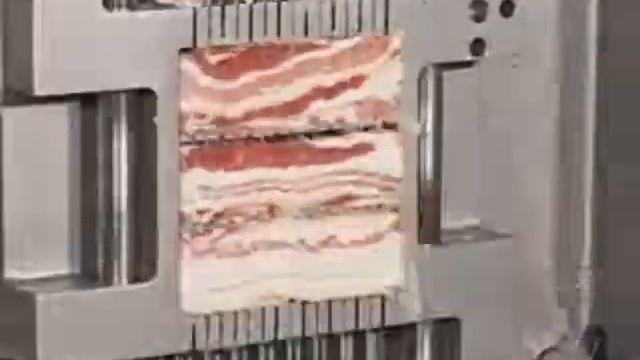 Нарезка сала кубиком 5x5x5 мм на многофункциональном аппарате для нарезки Foodlogistik_ROVABO смотреть онлайн