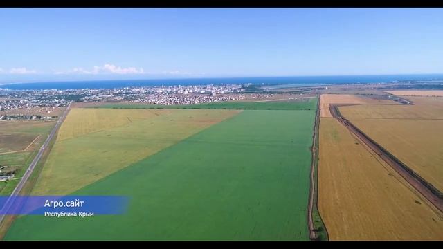 Крым Село Пригородное, пригород Евпатории  участки сельхоз назначения июнь 2021 вид с высоты